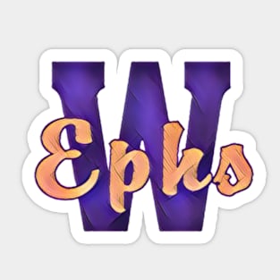 williams college ephs (retro fx) Sticker